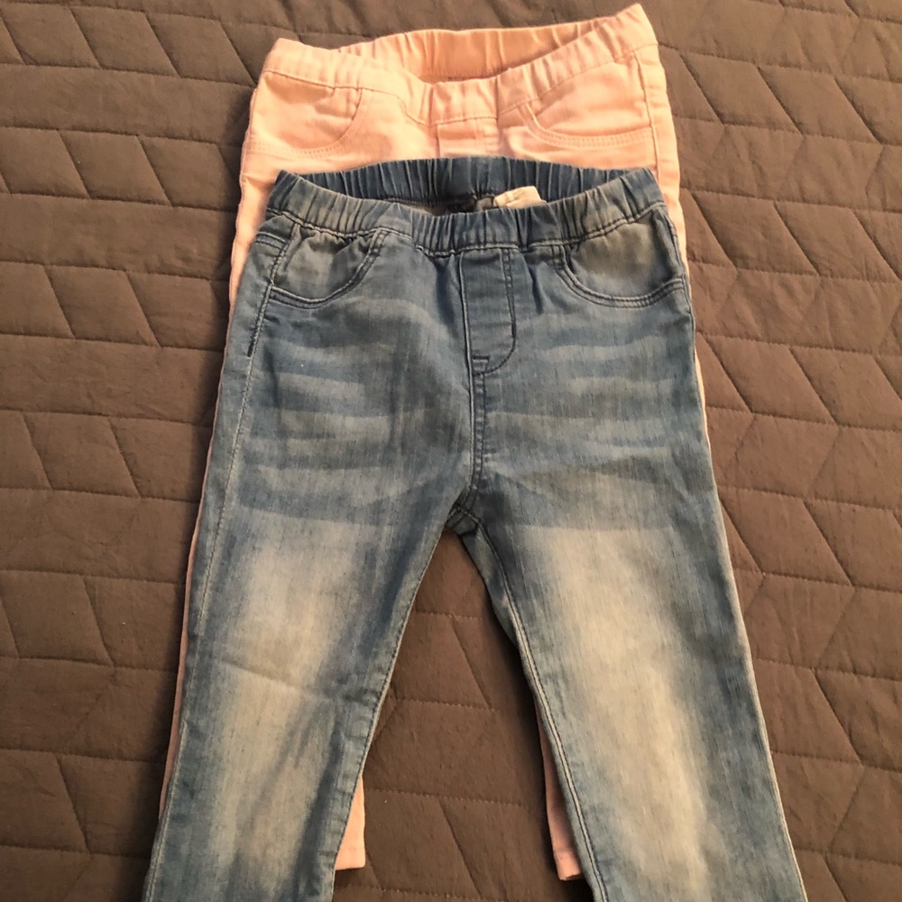 H&M jean leggings for toddler girls